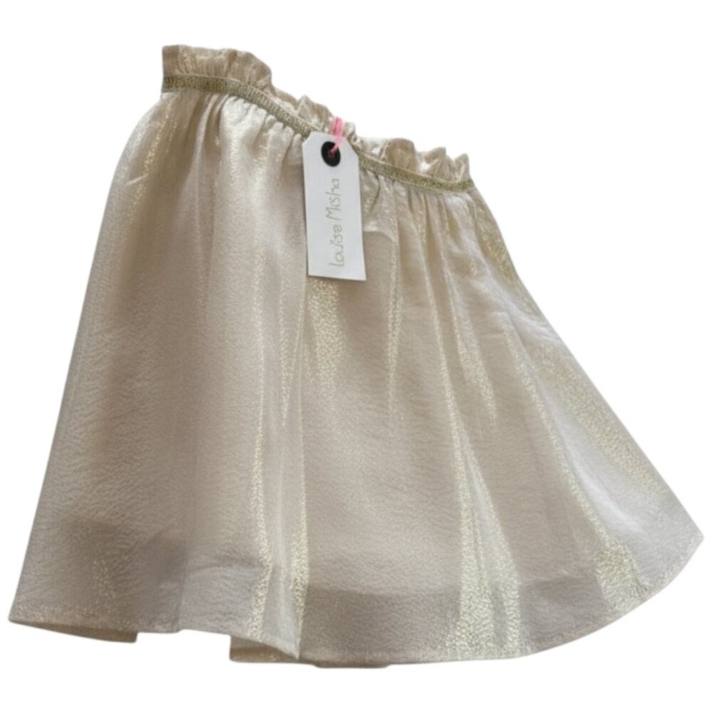 LOUISE MISHA APOLINARY GOLD SKIRT - SILK/GOLD THREAD  - VARIOUS SIZES - NWT